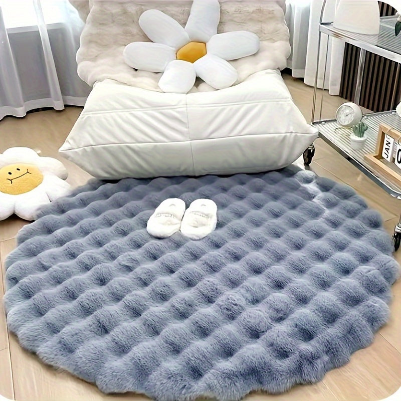 Zarif Plush Faux Qoplon Qopqog'i - Juda Yumshoq, Plush va Issiq, Oson Parvarish Qilinadigan Polyester Aralashmasi, Qaytmas Asos, Yashash Xonasi yoki Yotoqxona Dekorini Yaxshilash uchun Ideal - Zamonaviy Minimalist Dizayn