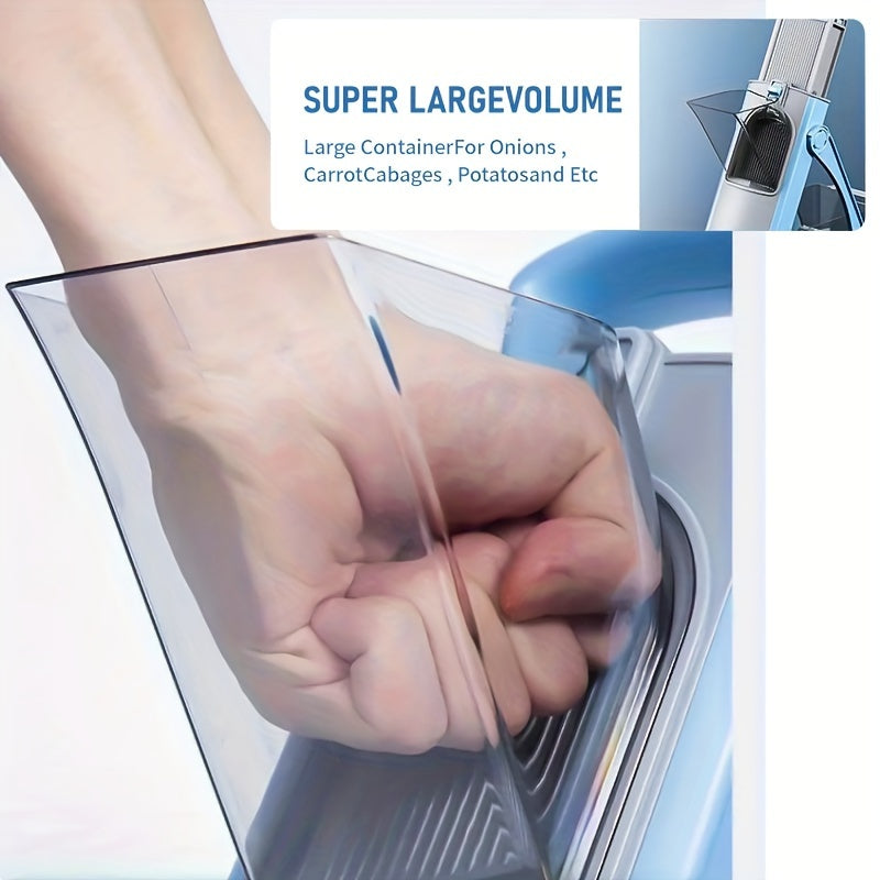 Multi-Function Vegetable Cutter with Adjustable Blades and Non-Slip Base