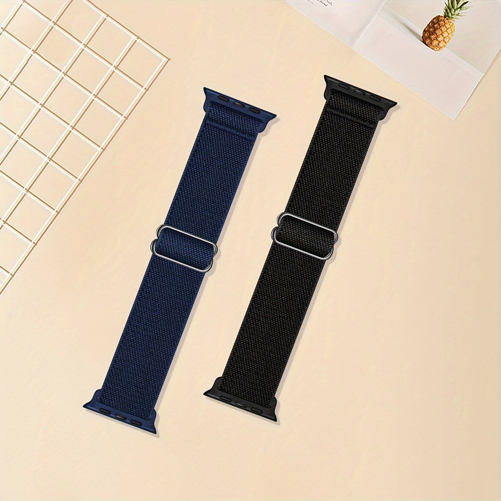 Stretchy Nylon Solo Loop Bands for Apple Watch Ultra 2 and Series 9/8/7/6/5/4/3/2/1 SE Men Women