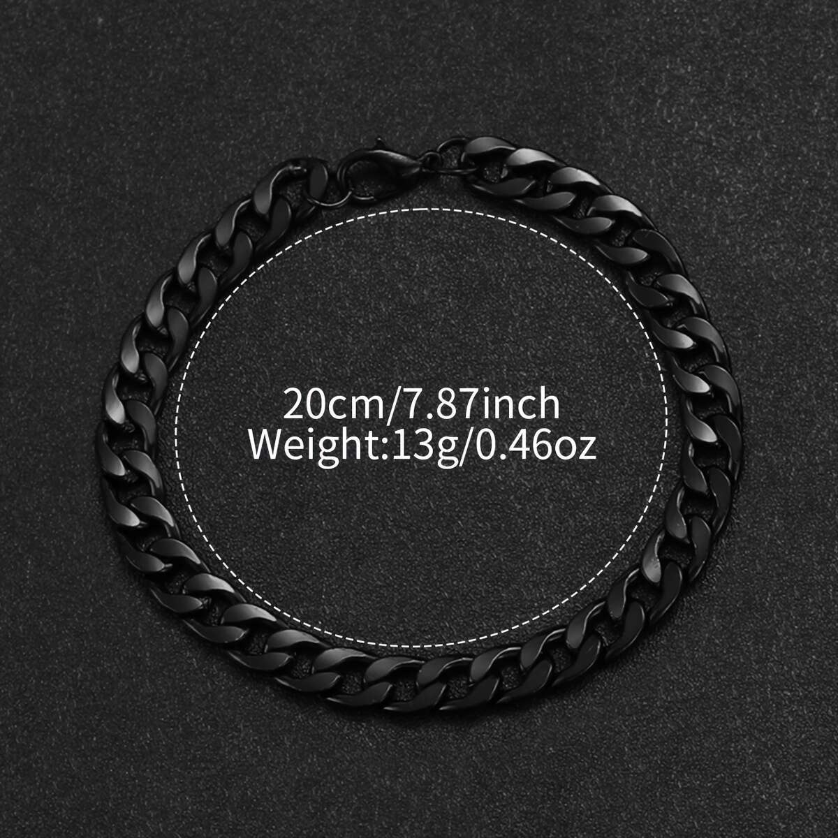 Conjunto de reloj de cuarzo para hombre con esfera grande, pulsera de cadena de aleación de zinc y batería no recargable