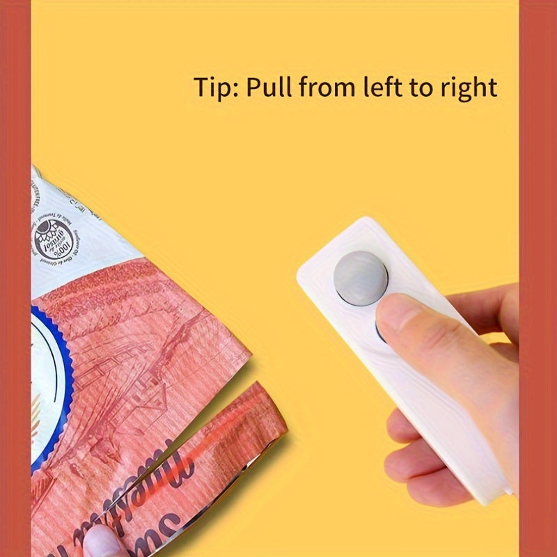 Sellador de bolsas de snacks mini portátil 2 en 1 cortador de calor sellador al vacío recargable por USB