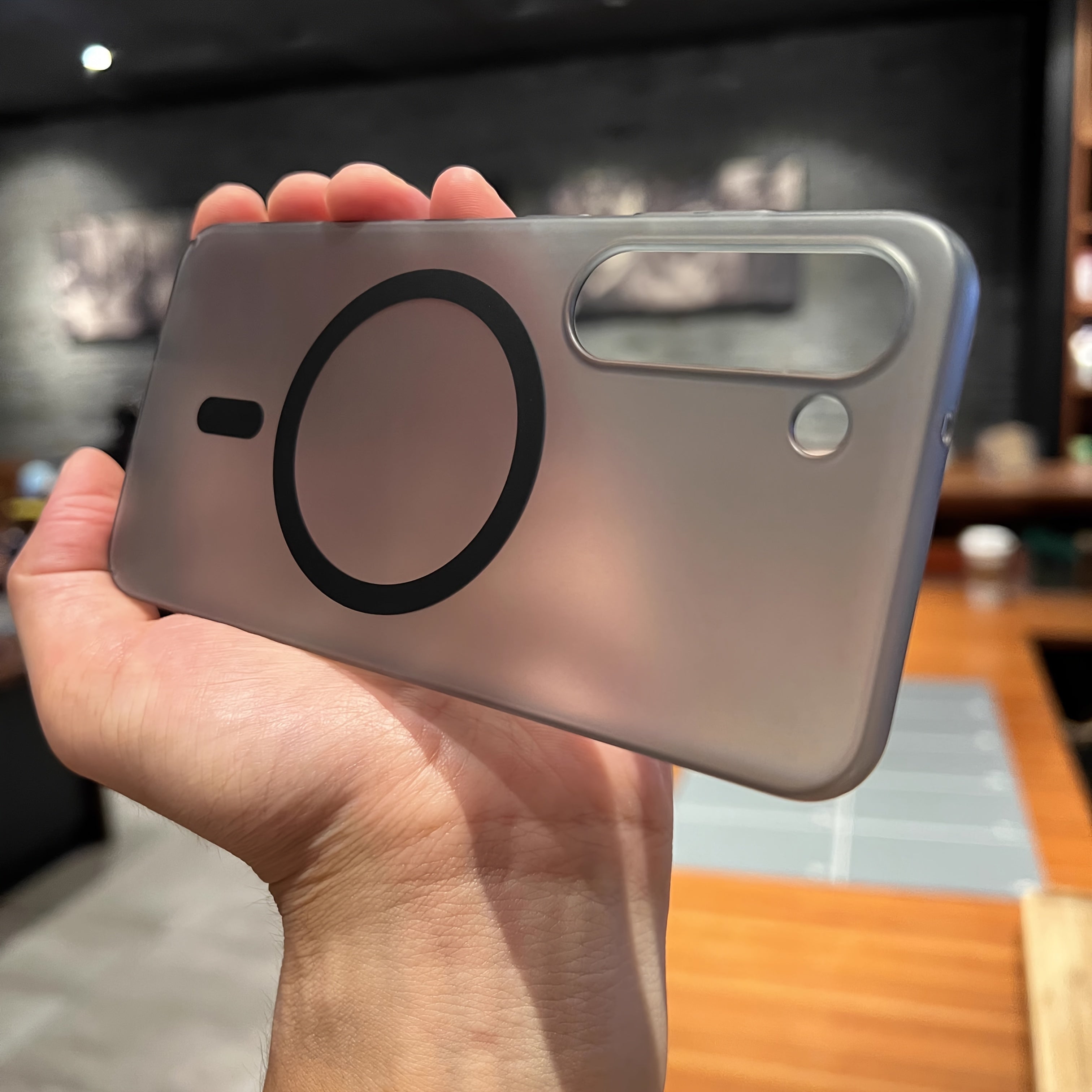 Матовий чохол для ПК для телефону Samsung S25 Ultra S24 Plus S24 Ultra з підтримкою бездротової зарядки