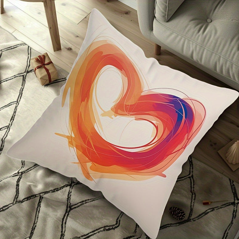 Heart-Shaped Throw Pillow Cover 44.96cm Modern Home Decor Valentine's Day Wedding