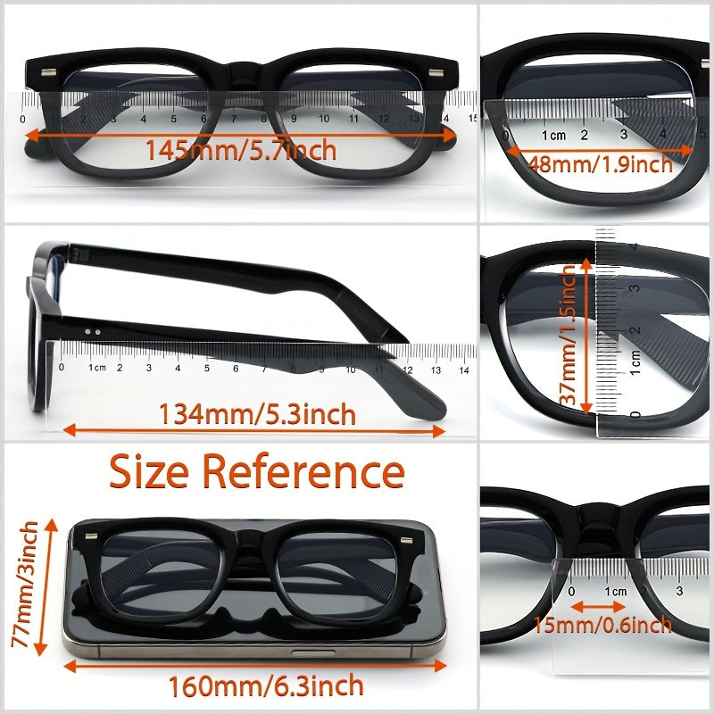 Oval Frame Glasses for Men and Women Stylish Decor for Parties and Photography