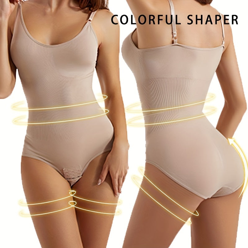 Plus Size Backless Bodysuit with Butt Lifting Tummy Control High Compression Shapewear