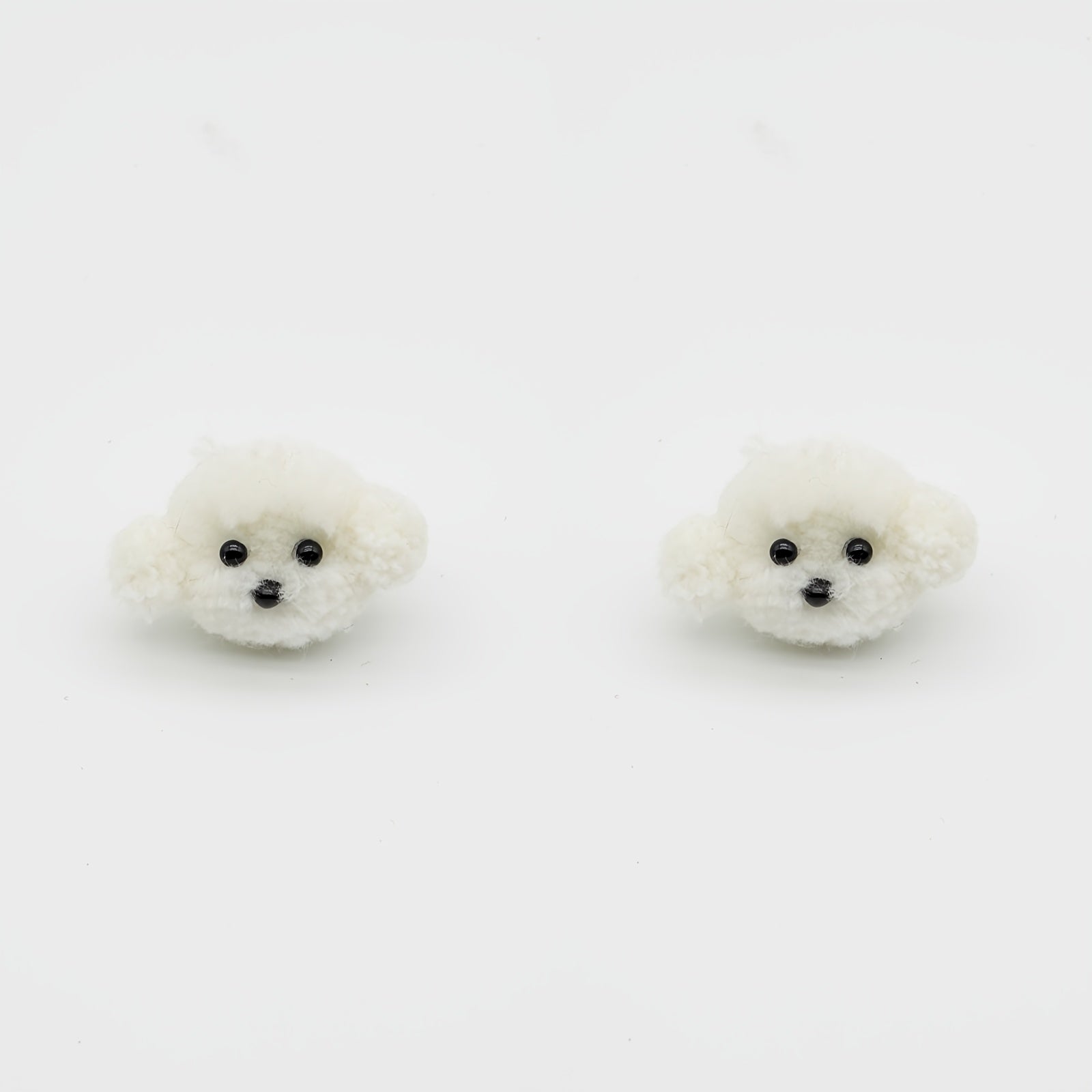 2 dona peluş Teddy it ayaqqoqlari lenti charm'lari hayvonlar uchun oyoq kiyim dekoratsiyalari DIY aksessuarlar uchun