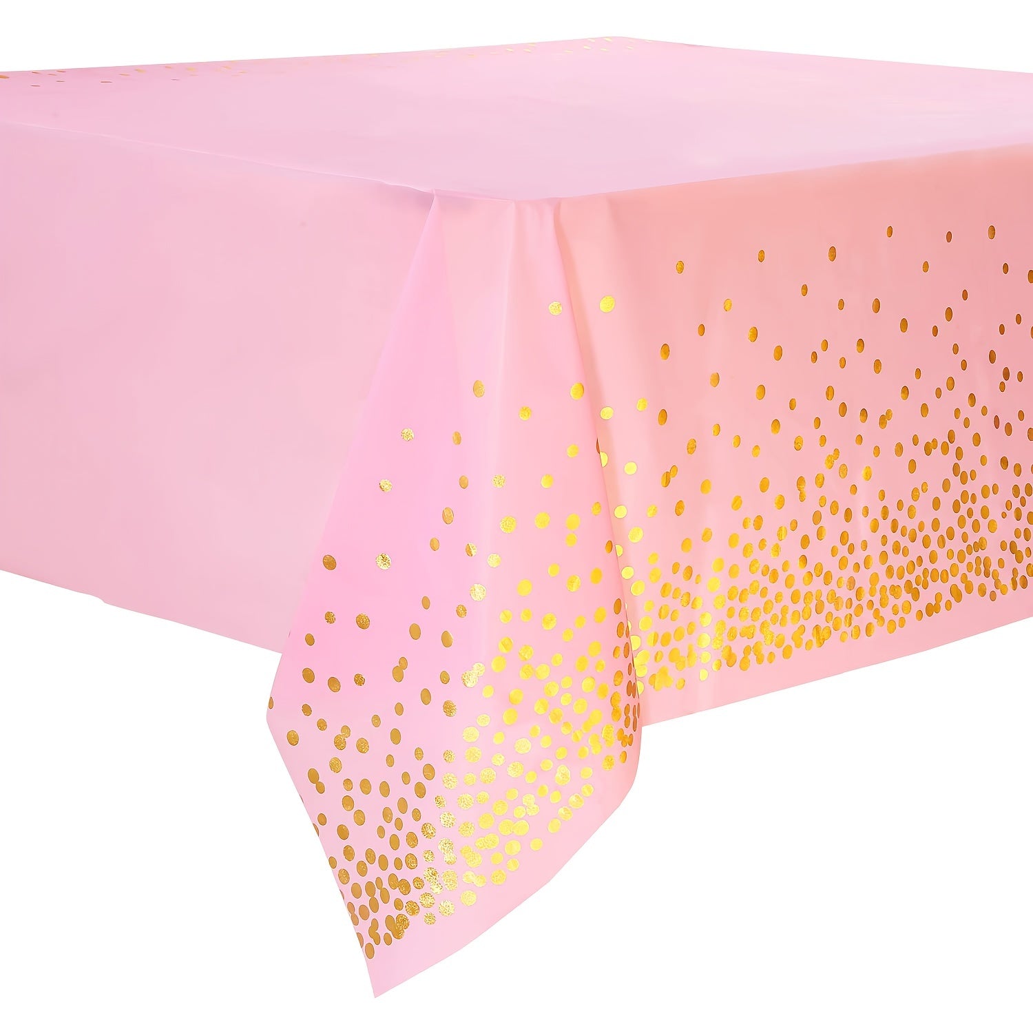 Black and Gold Dot Tablecloth for Parties and Events Easy to Clean Eco-Friendly 60x84 Inches