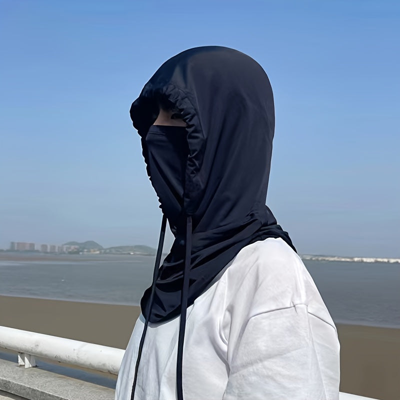 Ice Silk Face Mask Sun Protection Breathable Neck Gaiter for Fishing Surfing Swimming