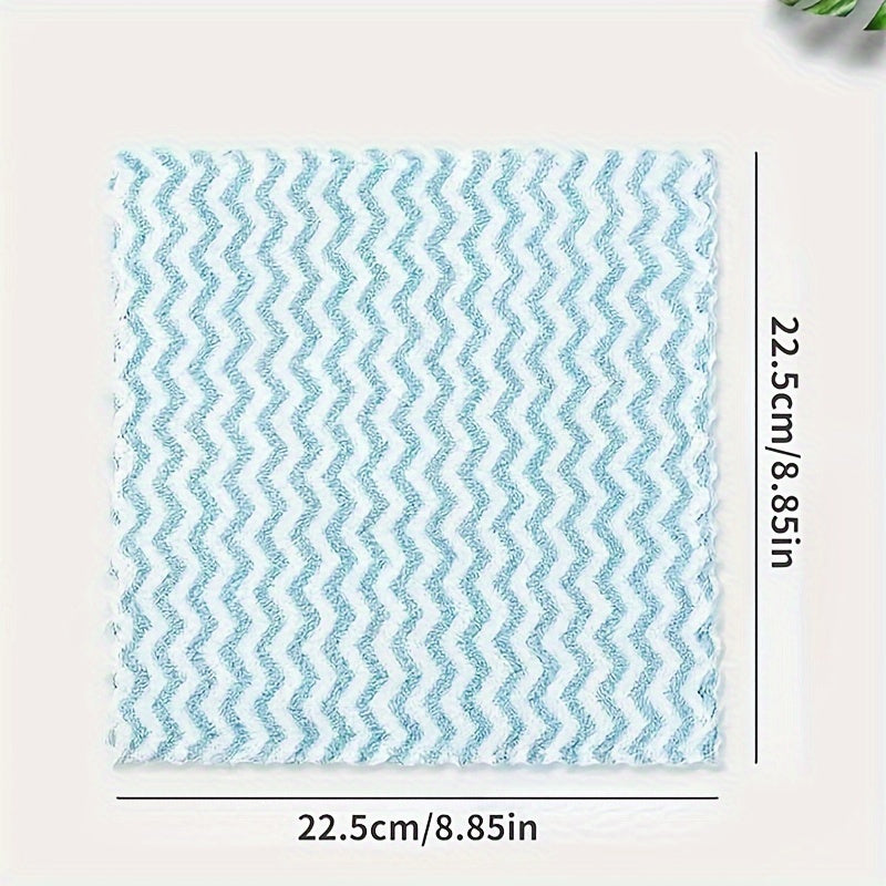 10 Pieces Multi-Functional Kitchen Cleaning Rags Absorbent Stain Remover