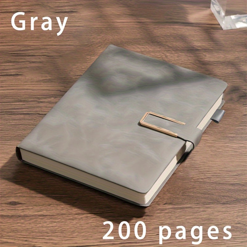 A5 Leather Notebook with Bookmark Soft Cover for Business and School