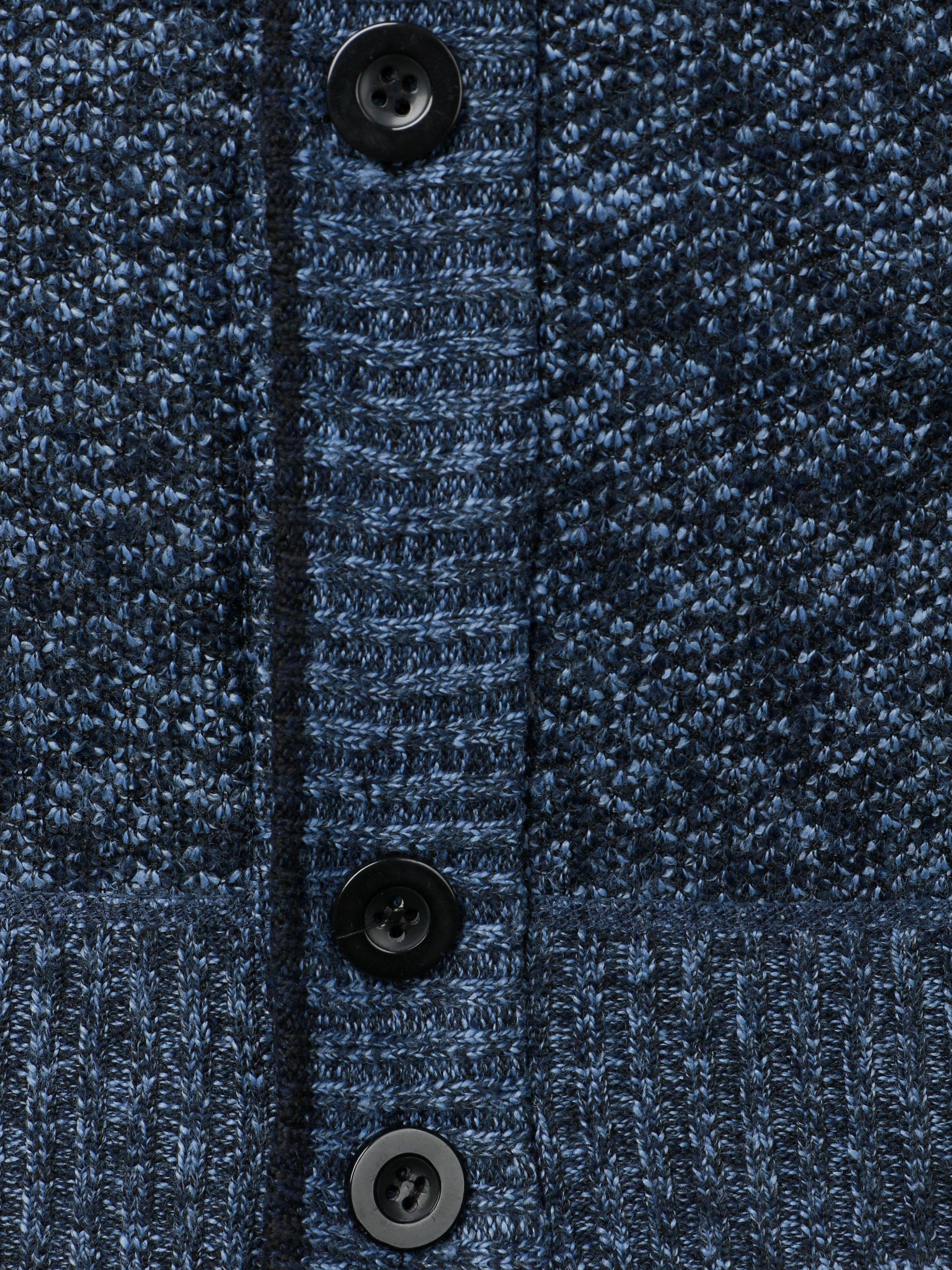 Men's Plus-Size Knit Cardigan V-Neck Long Sleeve Casual Fall Winter