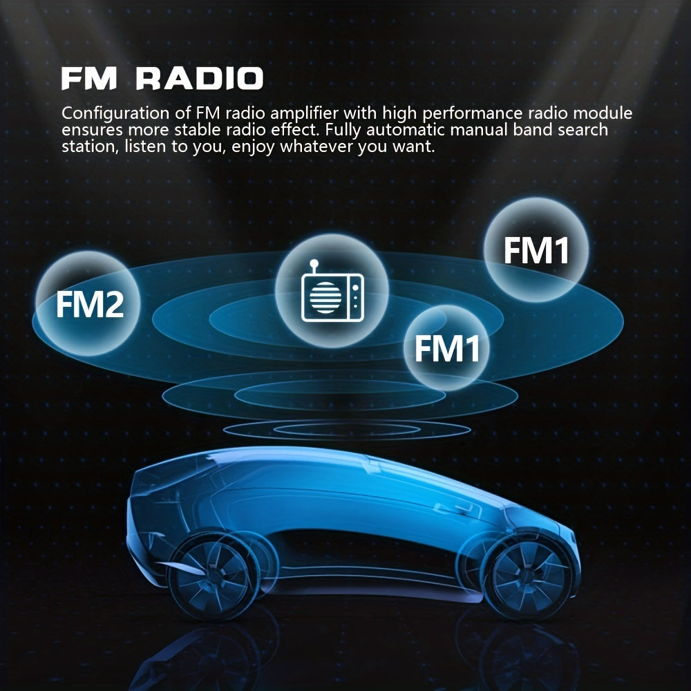 7 dyuymli HD sensorli ekranli avtomobil stereo tizimi, Mirror Link, USB, FM radio, masofadan boshqarish bilan boshqarish