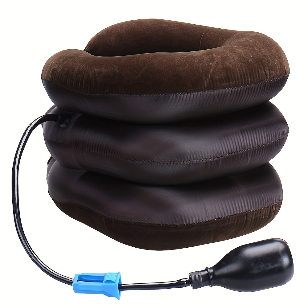 Inflatable Neck Traction Pillow Travel Massager for Neck Relaxation