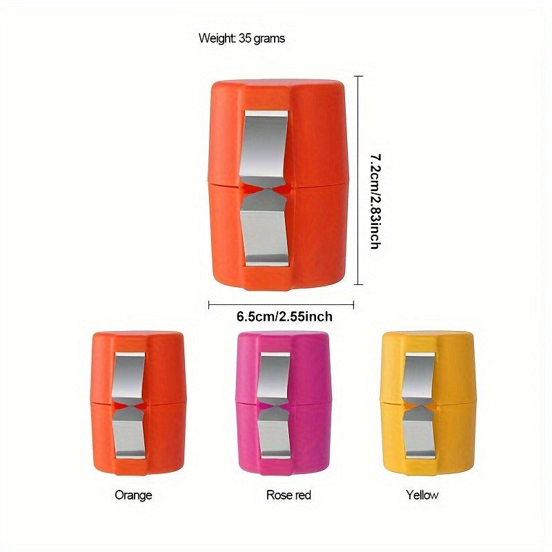 Set of 3 Plastic Egg Peelers with Stainless Steel Strippers and Covers Kitchen Tools