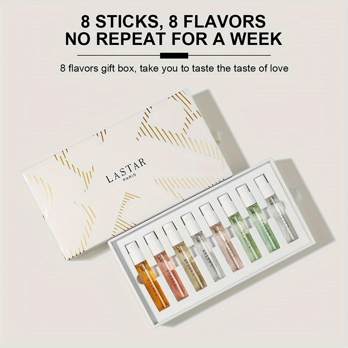 Set de regalo de perfumes de 8 piezas con aromas florales y frutales para hombres y mujeres