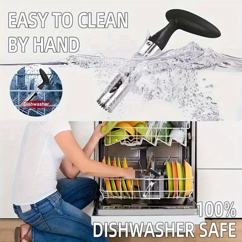 Stainless Steel Apple Corer with Ergonomic Handle for Fruits and Vegetables