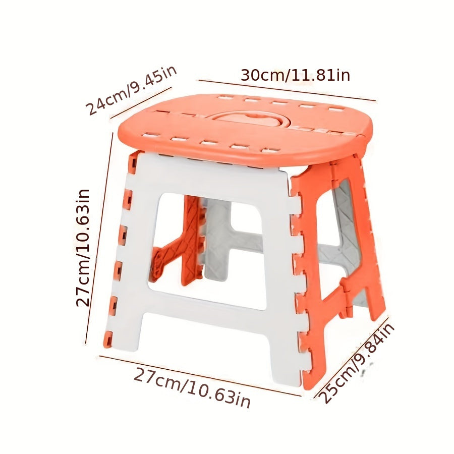 Складной стул с компактной конструкцией - прочный и толстый материал для использования в помещении и на улице, легкоочищаемый пластик