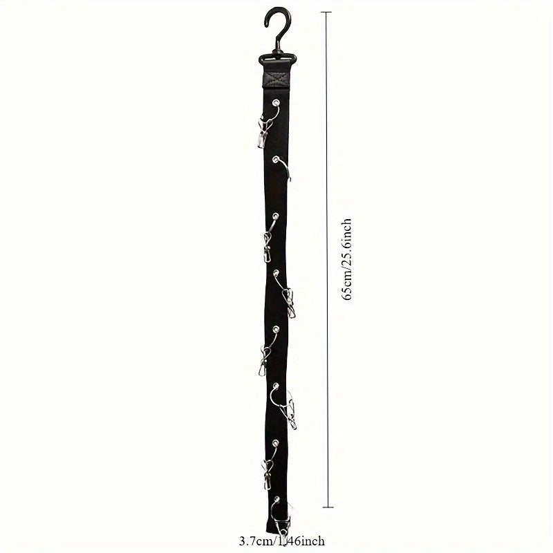 Uyingiz va kiyimlaringiz uchun elektrsiz shlyapa tashkilotchisi, ushbu zanglamas po'latdan yasalgan shlyapa tokchasi 16 ta beysbol shlyapasini ushlab turishi mumkin bo'lgan 8 ta klipni o'z ichiga oladi.