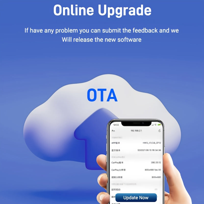 Wireless CarPlay and Android Auto Adapter for iPhone and Android Smartphones