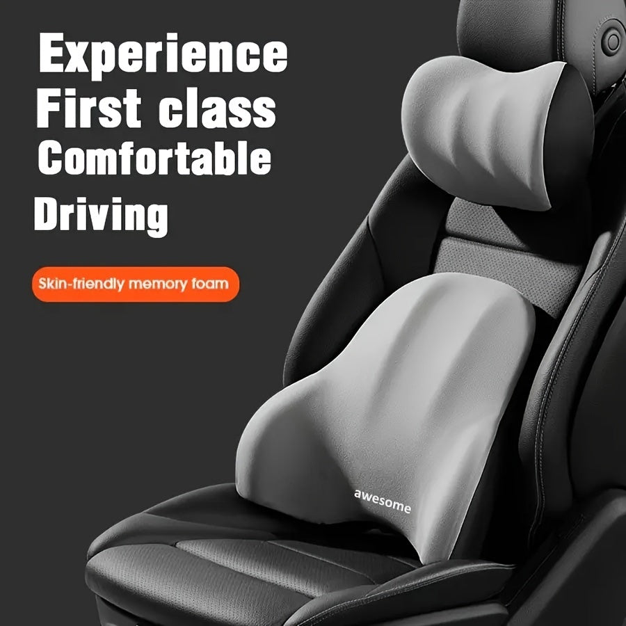 Memory Foam Lumbar Support Pillow for Office Chair Car Gaming Recliner Back Cushion