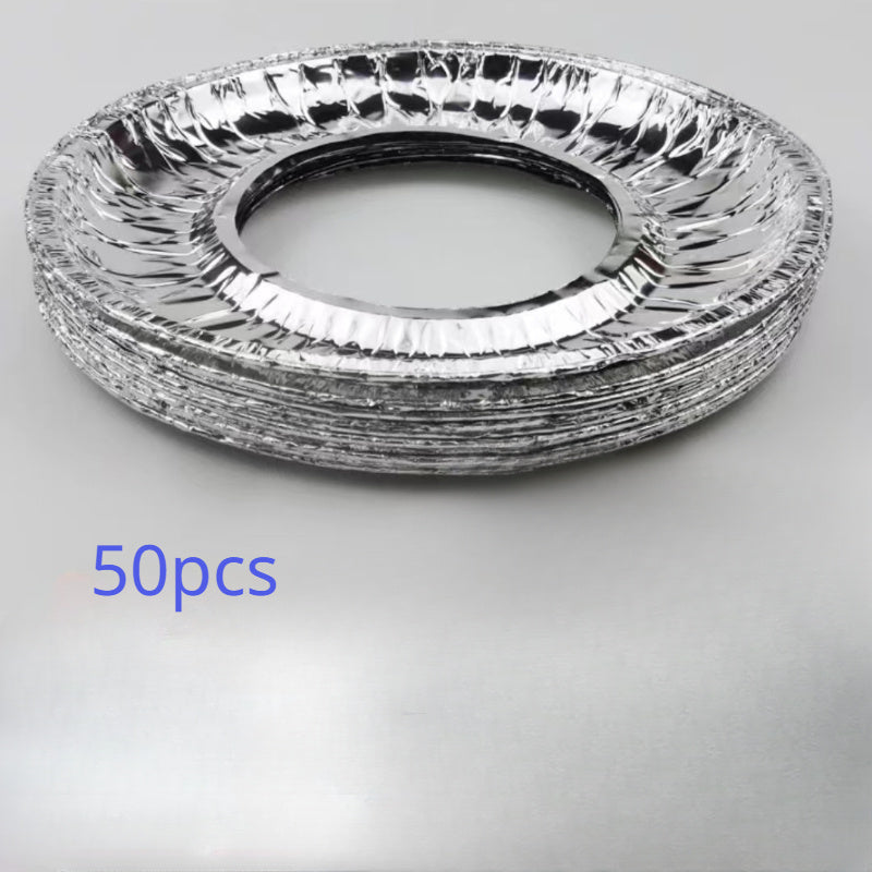 Disposable Gas Burner Liners 9-Inch Aluminum Foil Stove Top Protectors