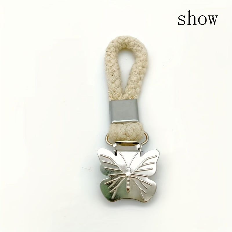 2 ta Kelebek naqshli hammom sochiq kliplari to'plami, ko'p maqsadli to'qilgan metall halqa kliplari, oshxona yoki hammom uchun yoqimli va amaliy saqlash kliplari, uy va oshxona uchun zaruriy ta'minotlar