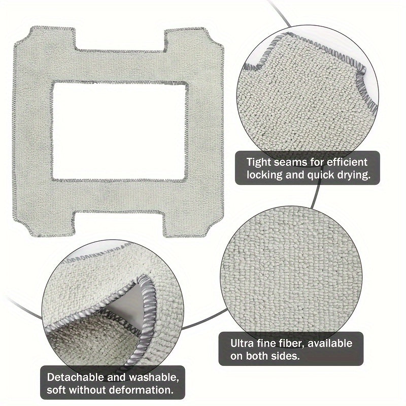 10 ta takror foydalaniladigan mikrotoʻlqinli tozalash mato toʻplami, deraza vakuum tozalagich uchun