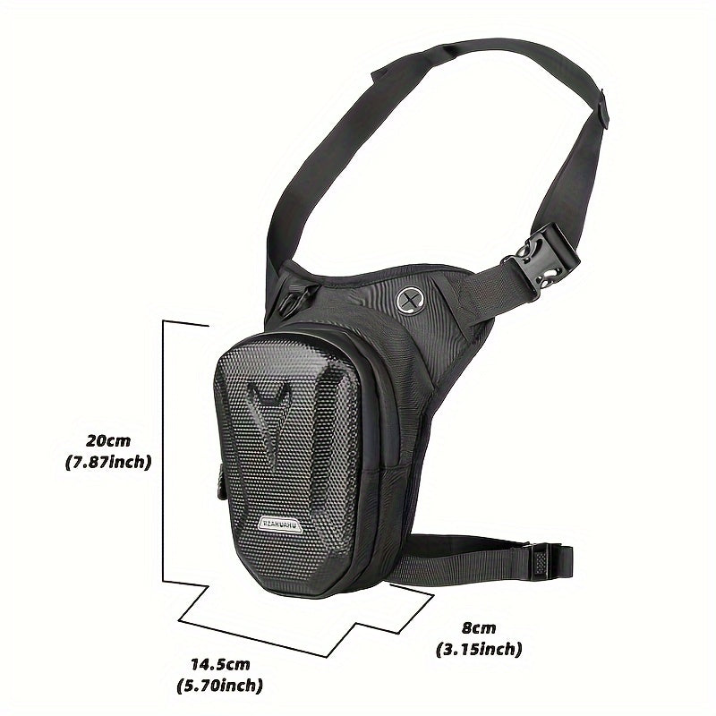 Мужская водонепроницаемая тактическая сумка на ногу для мотоцикла из черной PU-кожи, аксессуары для езды