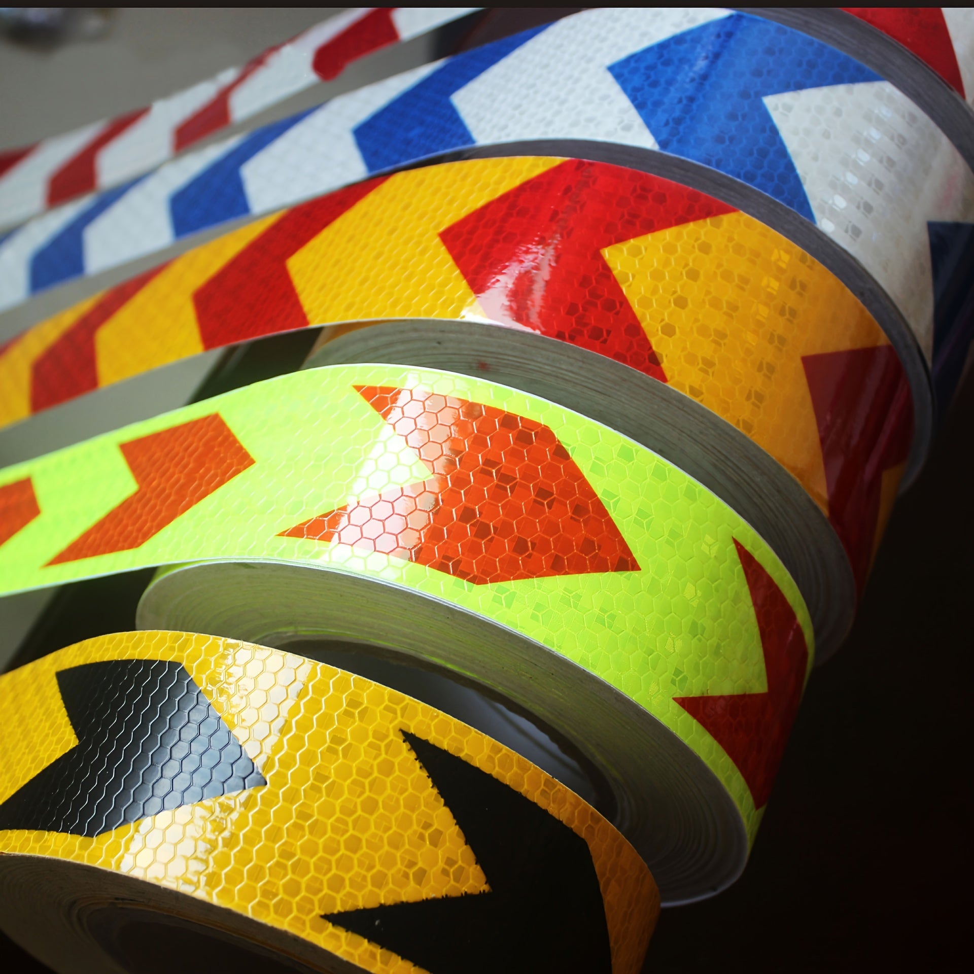 Reflective Safety Stickers Paper Material Warning Stripes for Vehicles Bicycles