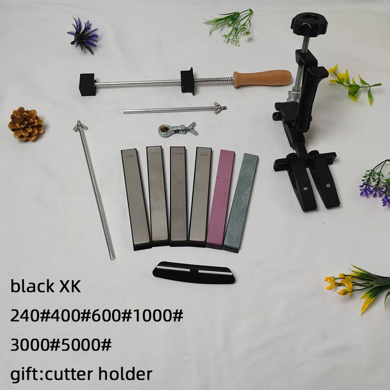 360° вращающийся точильный камень с фиксированным углом для быстрой заточки на кухне, прочный инструмент