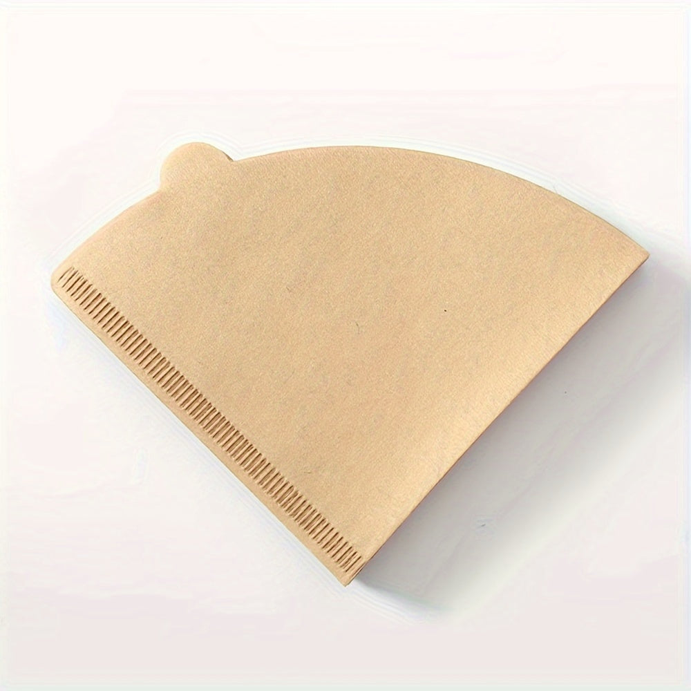 50 piezas de papel filtro de café desechable sin blanquear natural para cafeteras de goteo V60