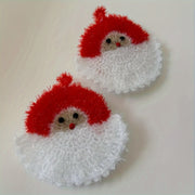 Crochet Santa Claus Dish Towel Kitchen Hand Towel Christmas Holiday Gift