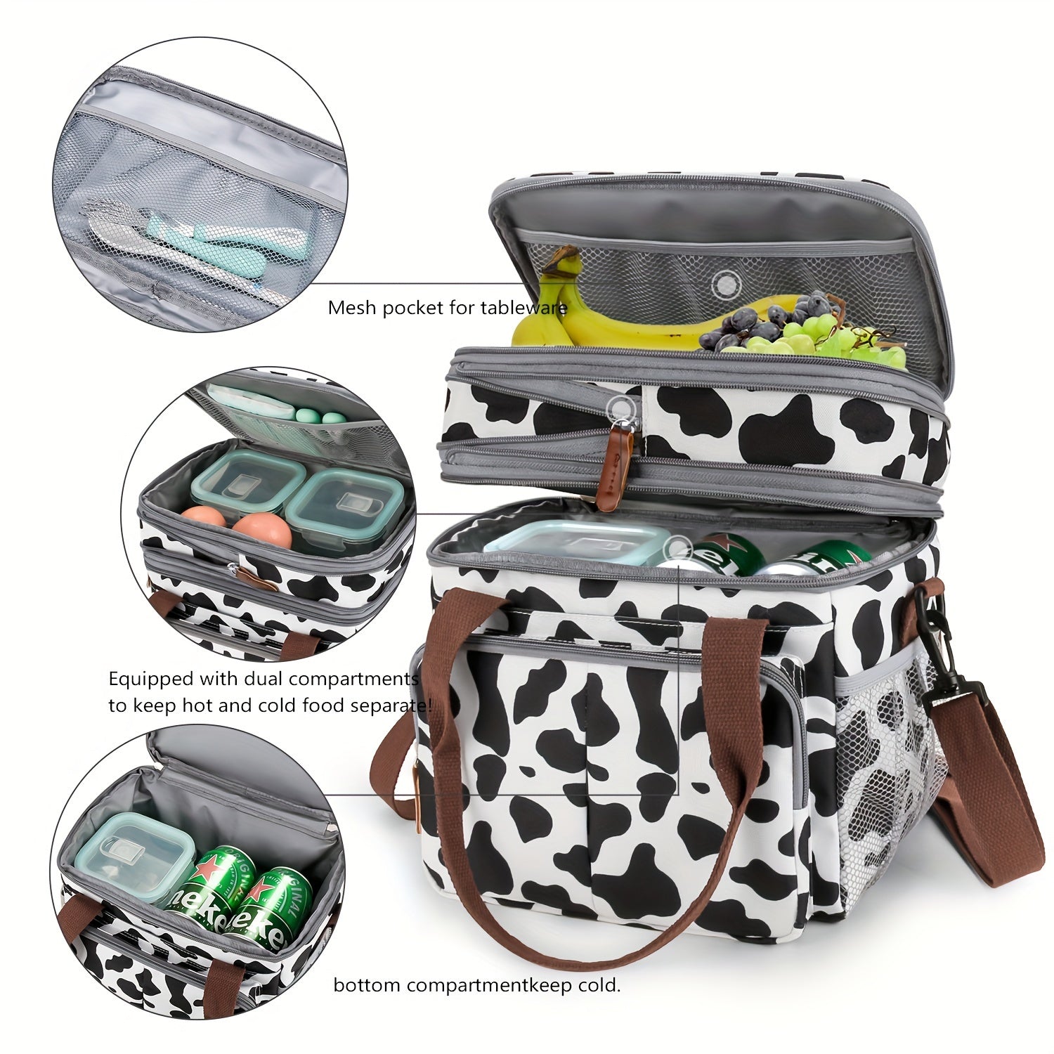 Multifunctional Waterproof Diaper Bag with Insulated Pouch for Moms and Dads