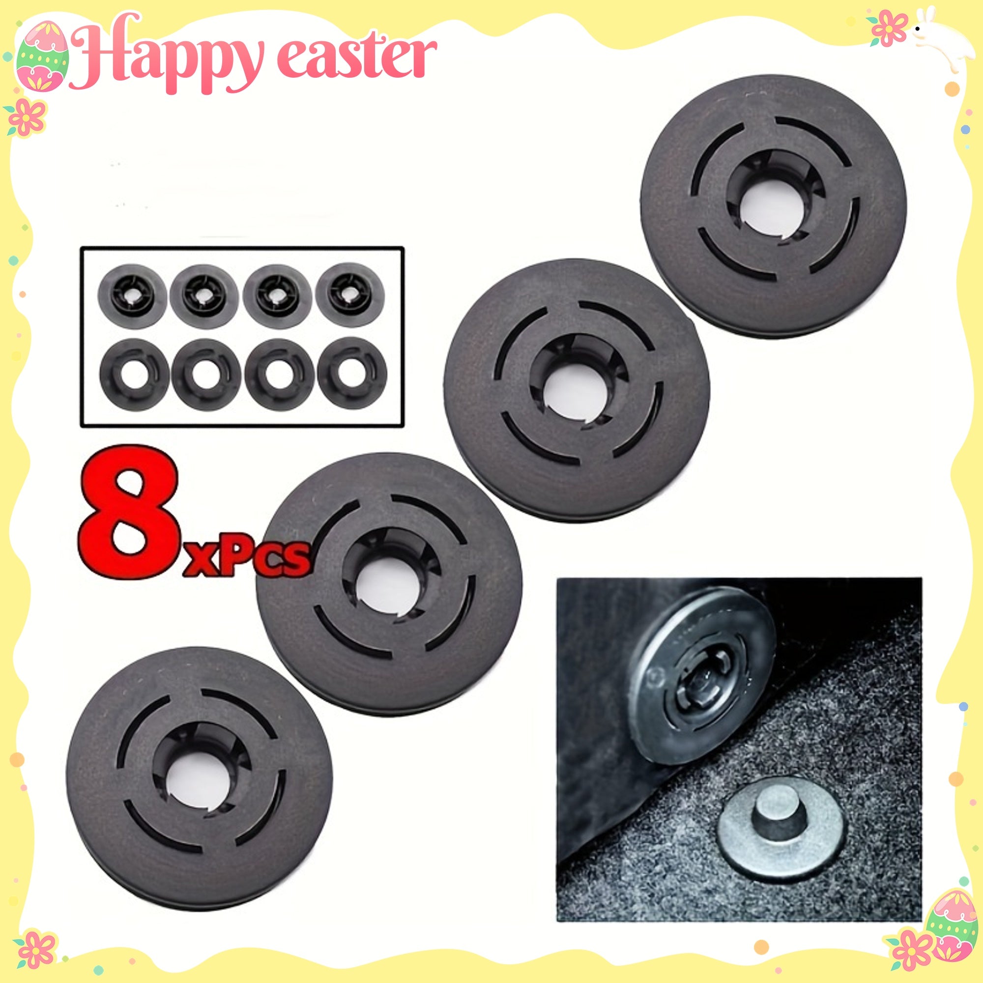 Car Floor Mat Clips Fastener Clamps for Vehicles Carpet Repair Accessories