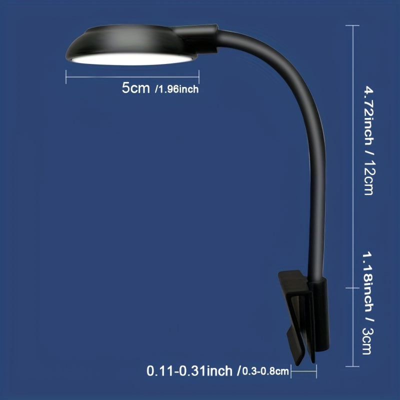 Mini LED Aquarium Clip Light USB Powered High Brightness 360° Rotation for Fish Tanks and Aquatic Plants