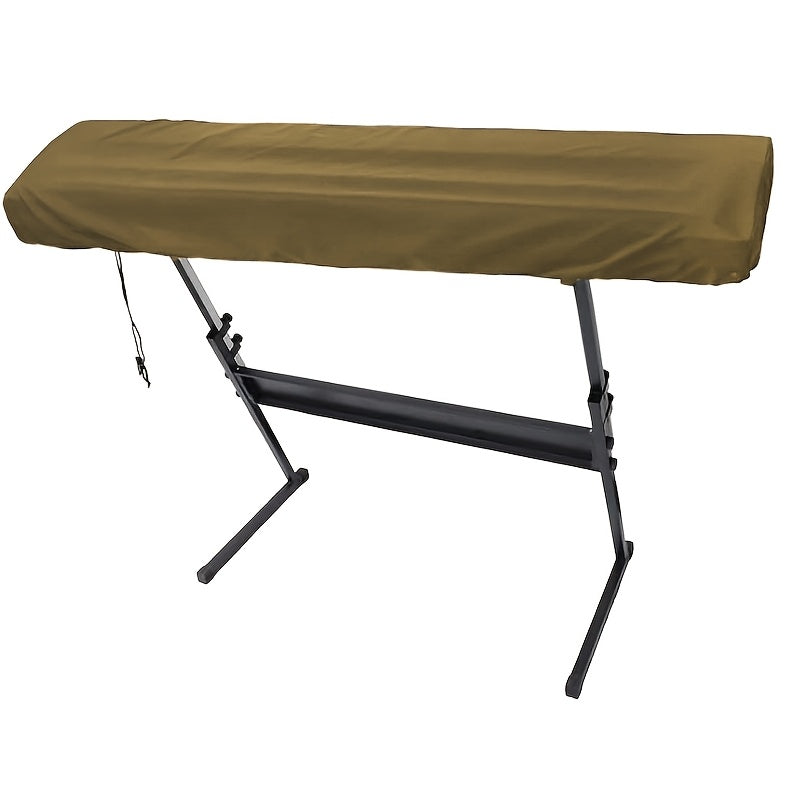 Black Stretchable Keyboard Dust Cover for 61/88 Key Digital Pianos Polyester