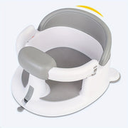 Kids Bath Chair with Armrests Non-Slip Suction Cup Base Pink Blue Gray