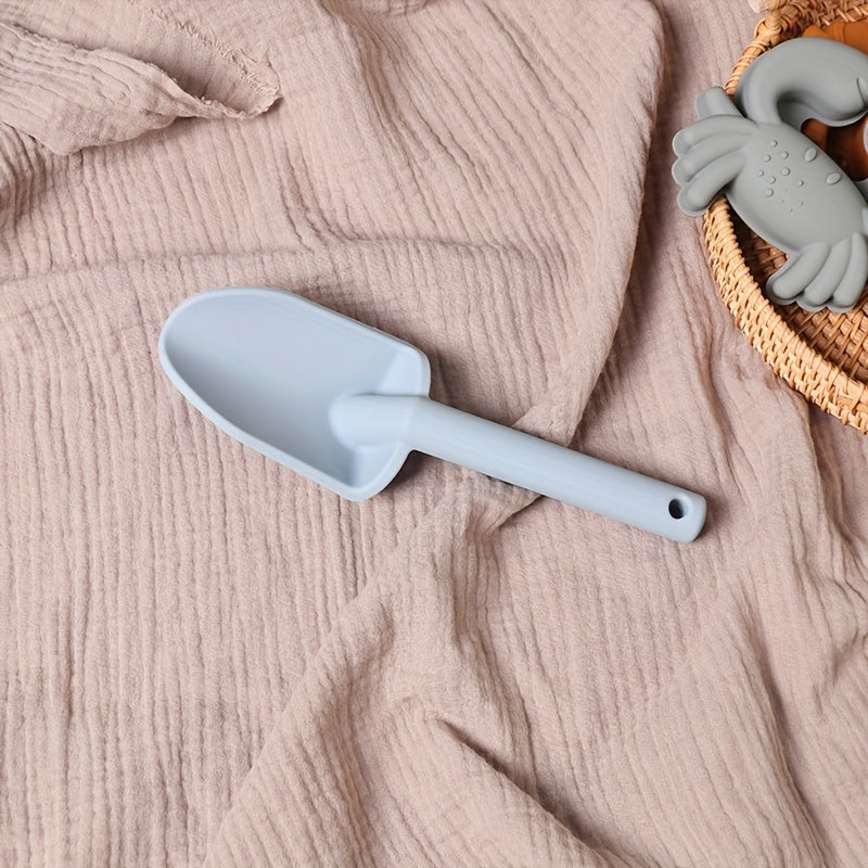 Bath Toy Set for Kids Silicone Beach Playset with Water Bucket Shovel and Sand Mold