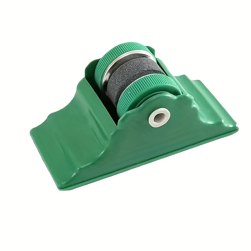 Portativ qoʻl bilan ishlovchi pichoq silliqlash mashinasi, yopishmaydigan asos bilan kichik o‘lchamda, mustahkam PP materialidan tayyorlangan. Zaryadlash yoki batareyalar talab qilinmaydi, uy va sayohat uchun muhim.