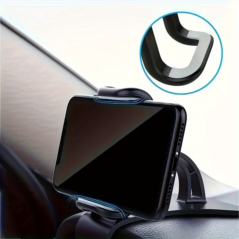Universal suv o'tkazmaydigan ABS avtomobil telefon uchun tutqich Oval shakli oson o'rnatiladi