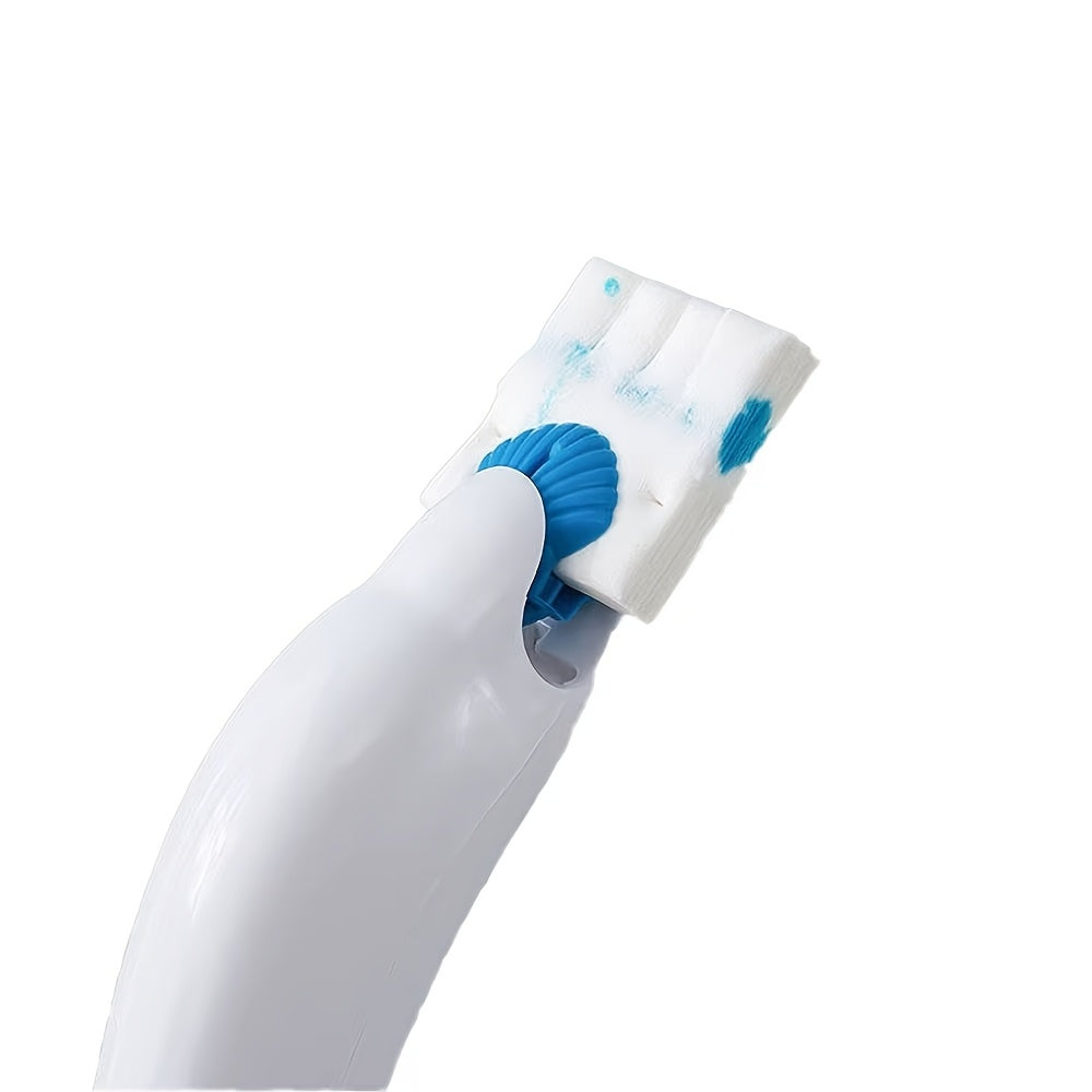 Disposable Toilet Cleaning Brush Set with 12 Replacement Heads Bathroom Cleaning Tool