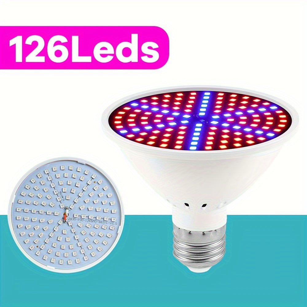 LED Plant Grow Light Full Spectrum E26 E27 Base 220V 126/200/300 LEDs Indoor Seed Germination