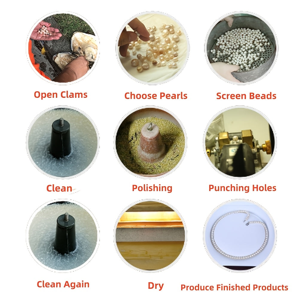 Natural Freshwater Pearl Beads 4-5mm Double-Sided Drilled 20cm Strand Jewelry Making