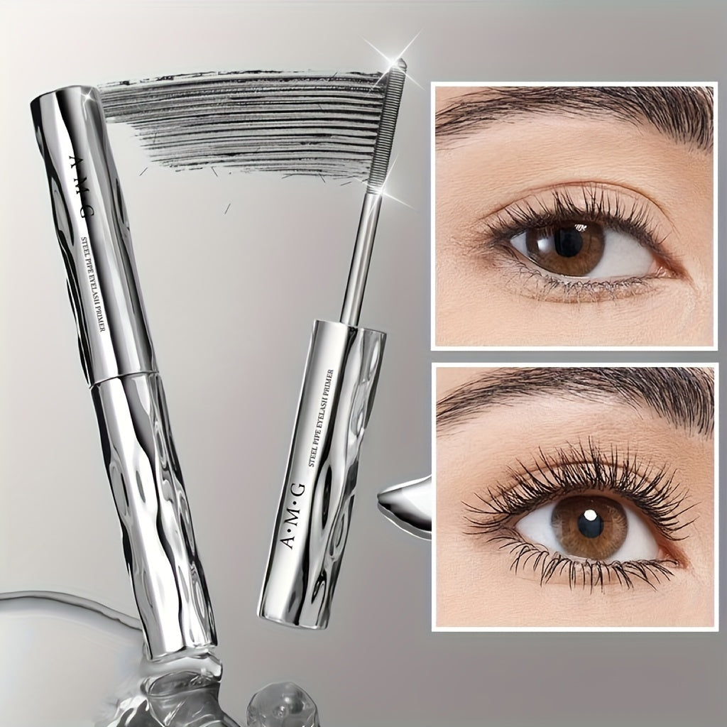 Máscara de acero impermeable para mujer, negra, de larga duración y rizado, sin grumos