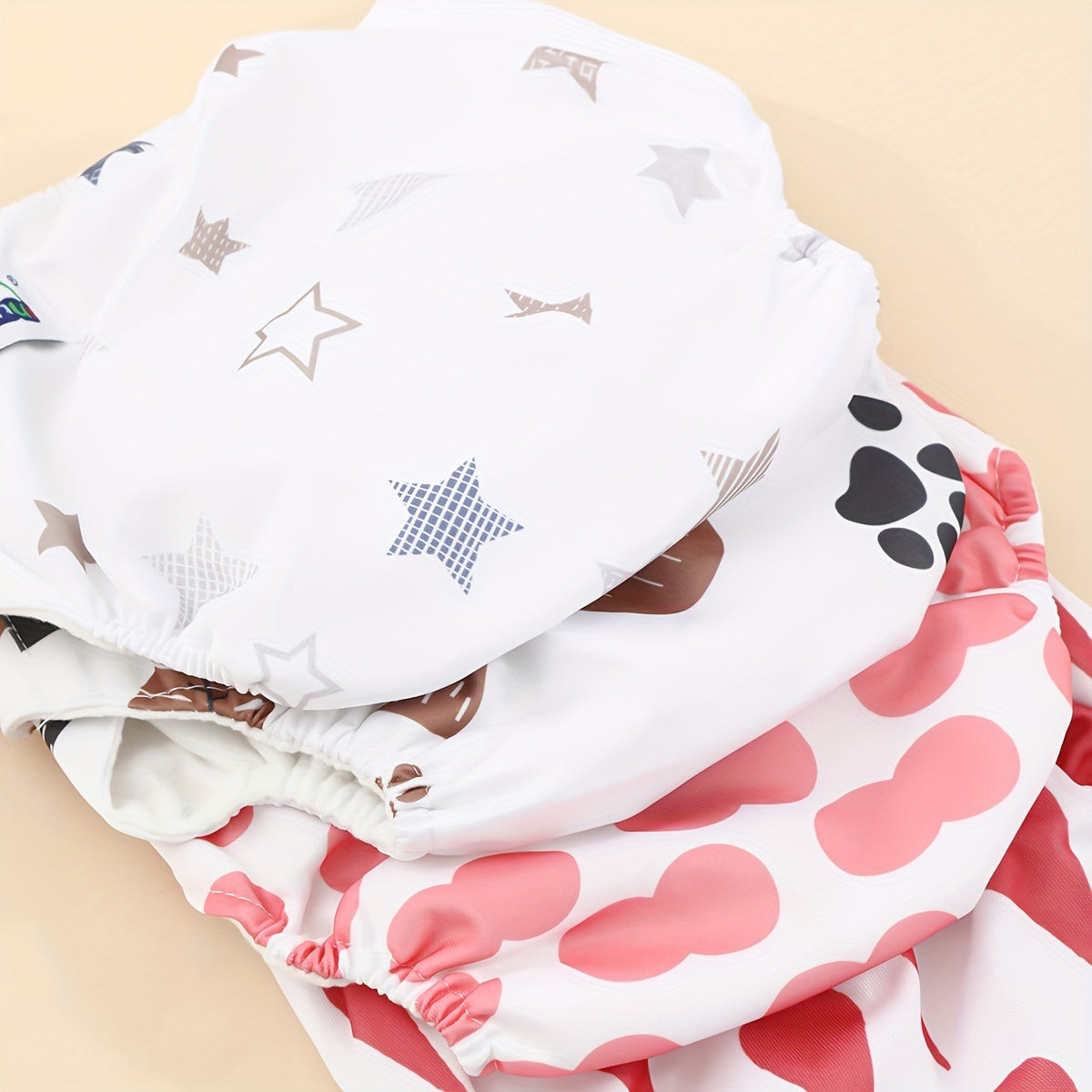 Paquete de 3 pañales de tela reutilizables de algodón para bebés y niños pequeños, pantalones de entrenamiento impermeables