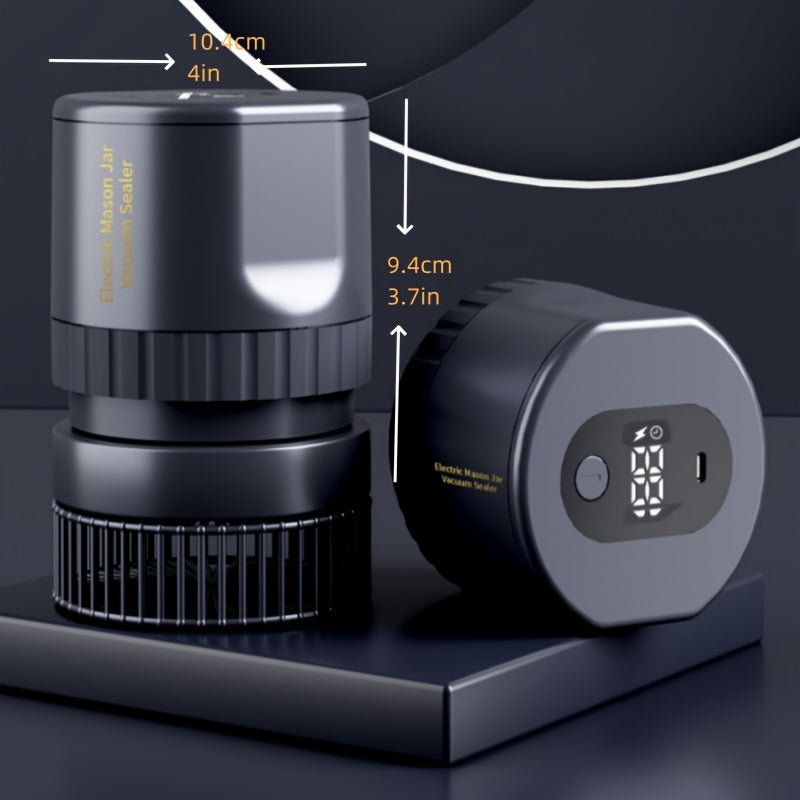 Electric Mason Jar Vacuum Sealer for Canning Food Storage with Mouth and Regular Lids