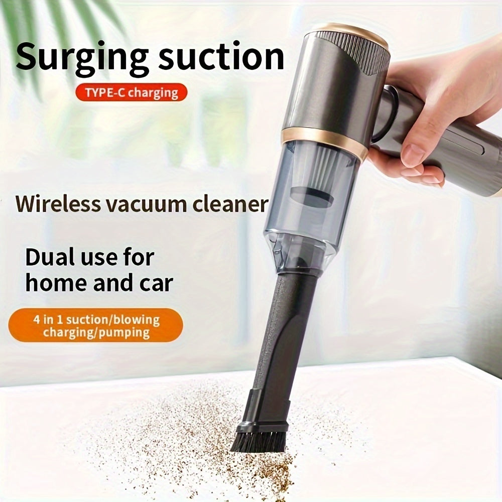 Wireless Portable Vacuum Cleaner, Handheld, Rechargeable, Pet Hair Dust Removal