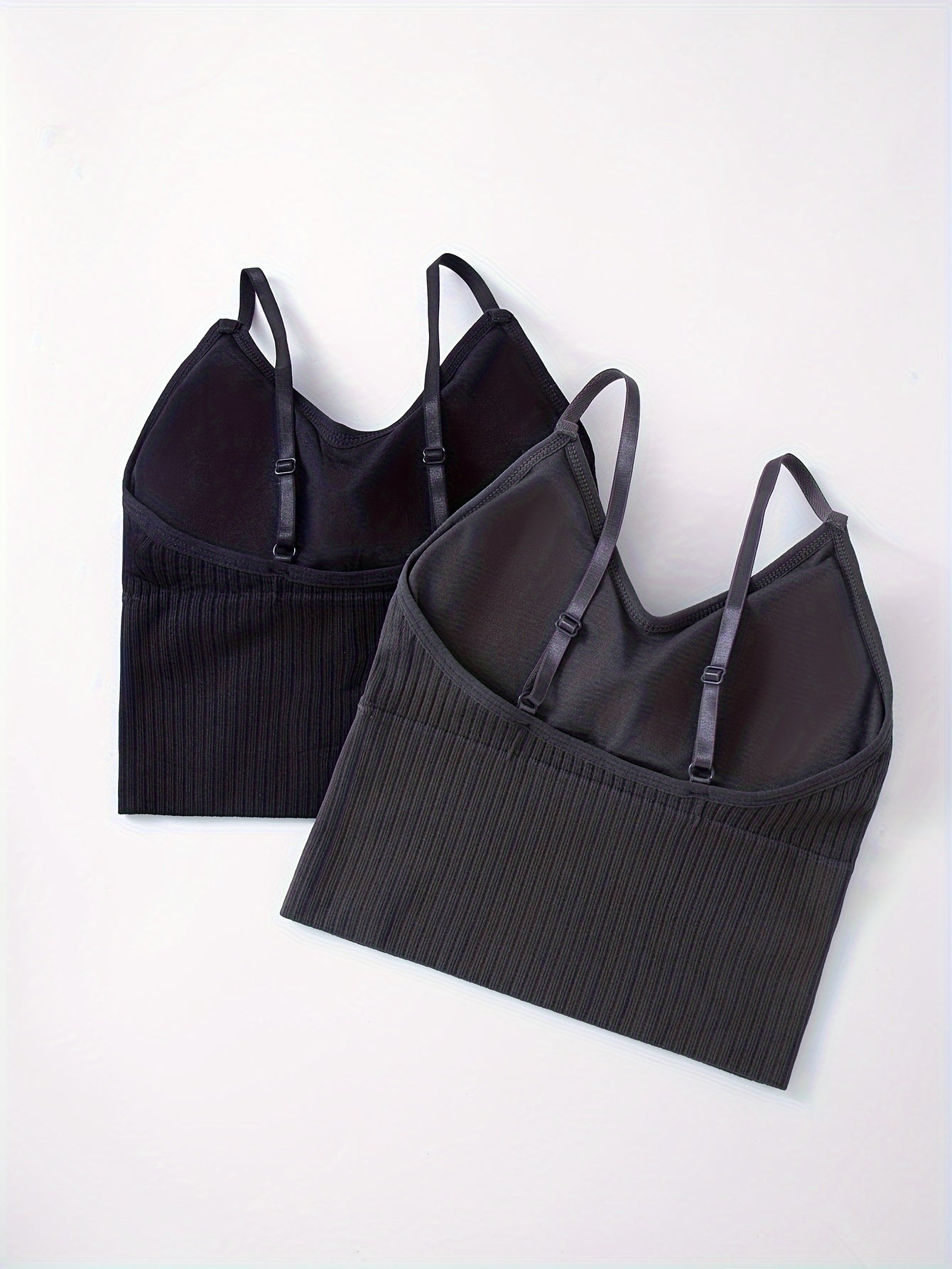 Women's Padded V-Neck Cami Top in Cotton with Adjustable Straps