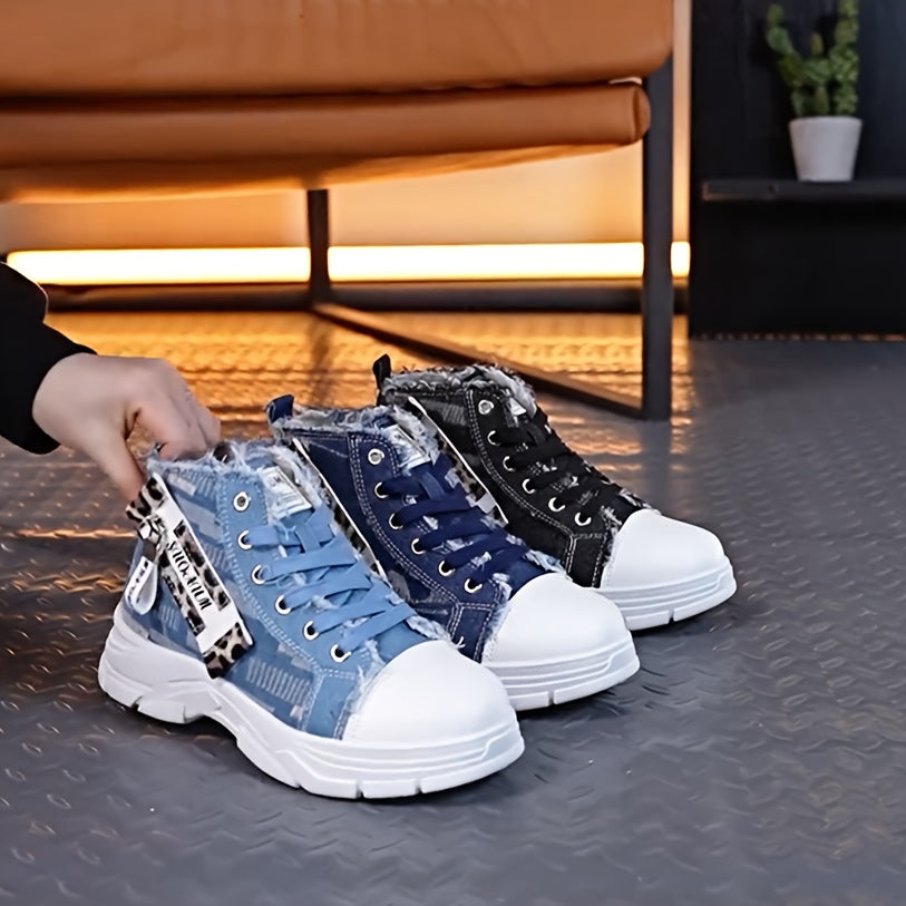 Women's Thick-Soled Casual Sneakers Wide Fit Outdoor Shoes