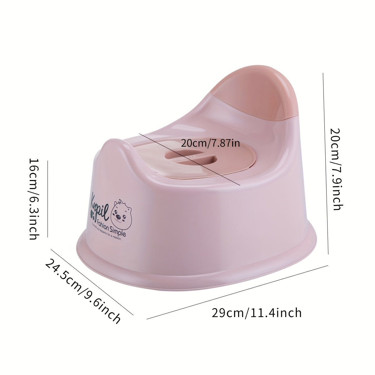 Kids' Potty Training Seat for Toddlers Under 3 Years Pink Purple Blue Durable Plastic